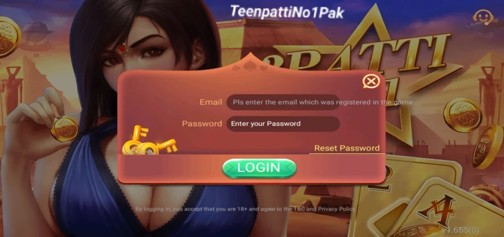 Login To Your Teen patti No1 Account