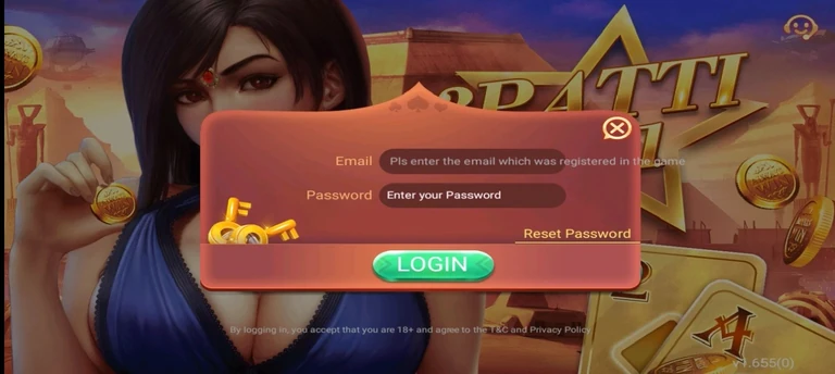 3 Patti No1 Login Process